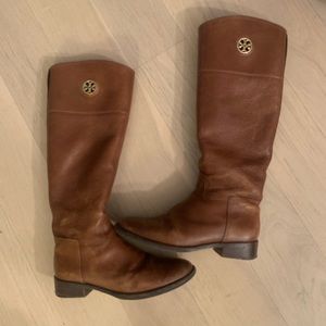 Tory Burch Boots-Camel Leather
